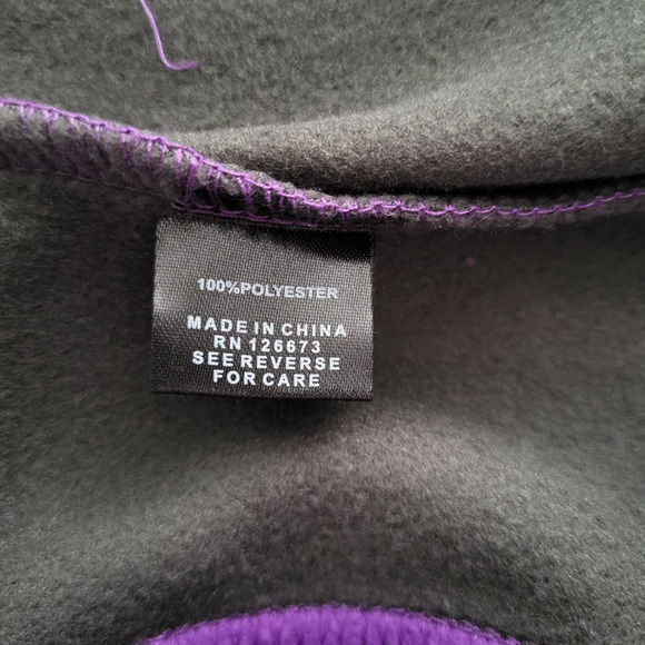 NFL Minnesota Vikings Men’s M 1/4 Zip Pullover Purple Football Waffle Knit NEW - Picture 15 of 16